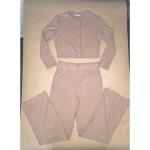 Reformation pant/cardigan set Clay sz M USA Made